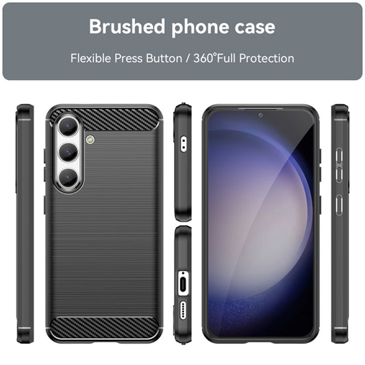 Coque pour Samsung Galaxy S24 S921, Techsuit, Carbone, Noire