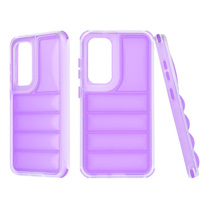 Coque pour Samsung Galaxy S24 S921, Techsuit, Wave Shield, Violet