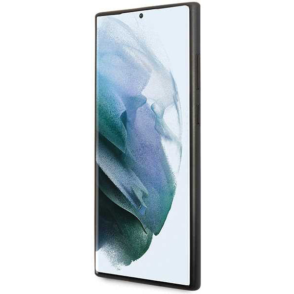 Case for Samsung Galaxy S24 Ultra S928, Guess, 4G Metal Gold Logo, Black