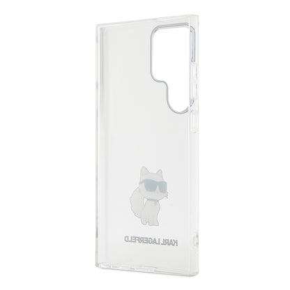 Étui pour Samsung Galaxy S24 Ultra S928, Karl Lagerfeld, IML Luxury Choupette, Transparent