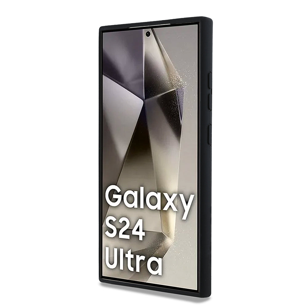 Housse pour Samsung Galaxy S24 Ultra S928, Karl Lagerfeld, Silicone Karl & Choupette, Noire