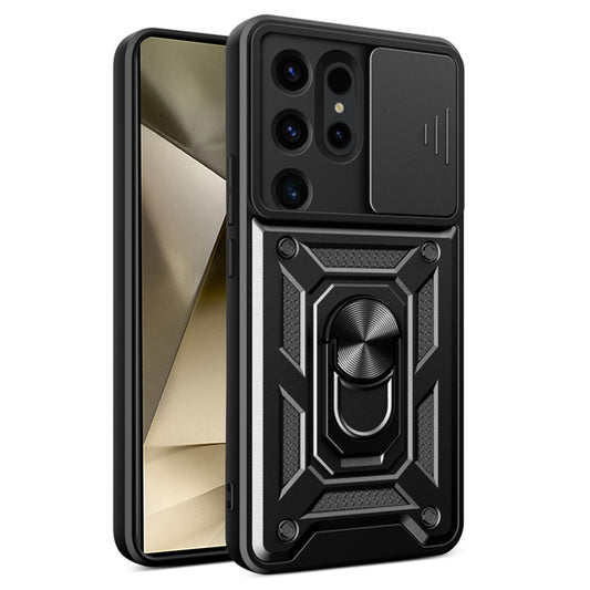 Coque pour Samsung Galaxy S24 Ultra S928, Techsuit, CamShield, Noire