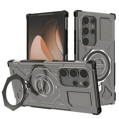 Coque pour Samsung Galaxy S24 Ultra S928, Techsuit, Carbon Shield Pro, fumée
