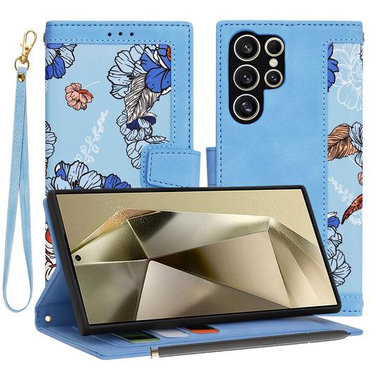 Case for Samsung Galaxy S24 Ultra S928, Techsuit, FlipCraft, Blue