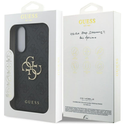 Étui pour Samsung Galaxy S25 Edge S937, Guess, Big 4G Logo Classic, Noir