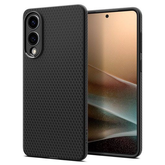Étui pour Samsung Galaxy S25 Edge S937, Spigen, Liquid Air, Noir Mat ACS09420