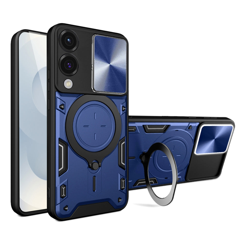 Coque pour Samsung Galaxy S25 Edge S937, Techsuit, CamGuard Pro, Bleue