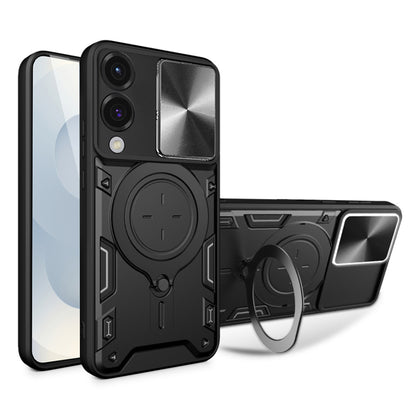 Coque pour Samsung Galaxy S25 Edge S937, Techsuit, CamGuard Pro, Noire