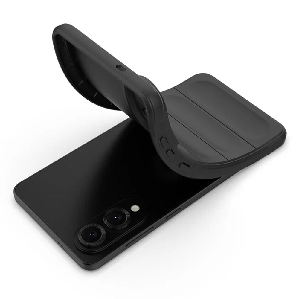 Coque pour Samsung Galaxy S25 Edge S937, Techsuit, Magic Shield, Noire