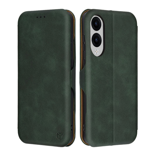 Coque pour Samsung Galaxy S25 Edge S937, Techsuit, Safe Wallet Plus, Vert