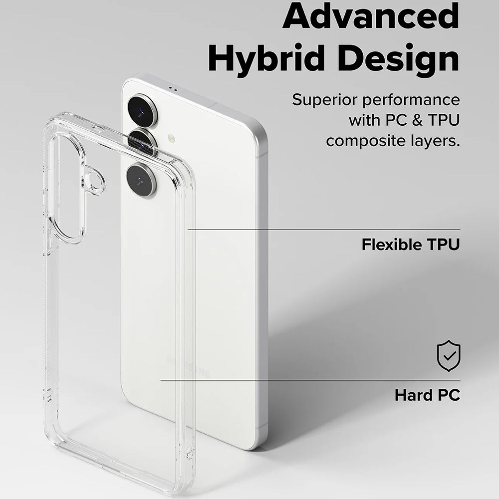 Coque pour Samsung Galaxy S25 FE, Ringke, Fusion, Transparente