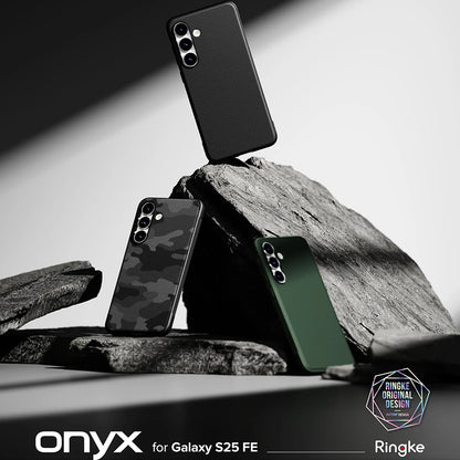Coque pour Samsung Galaxy S25 FE, Ringke, Onyx, Noire