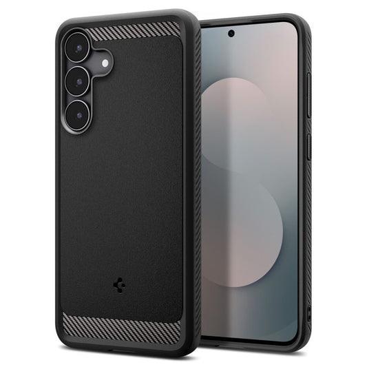 Étui pour Samsung Galaxy S25 FE, Spigen, Rugged Armor, Noir Mat ACS10025