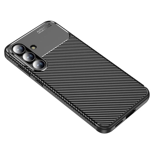 Coque pour Samsung Galaxy S25 FE, Techsuit, Fibre de carbone, Noire