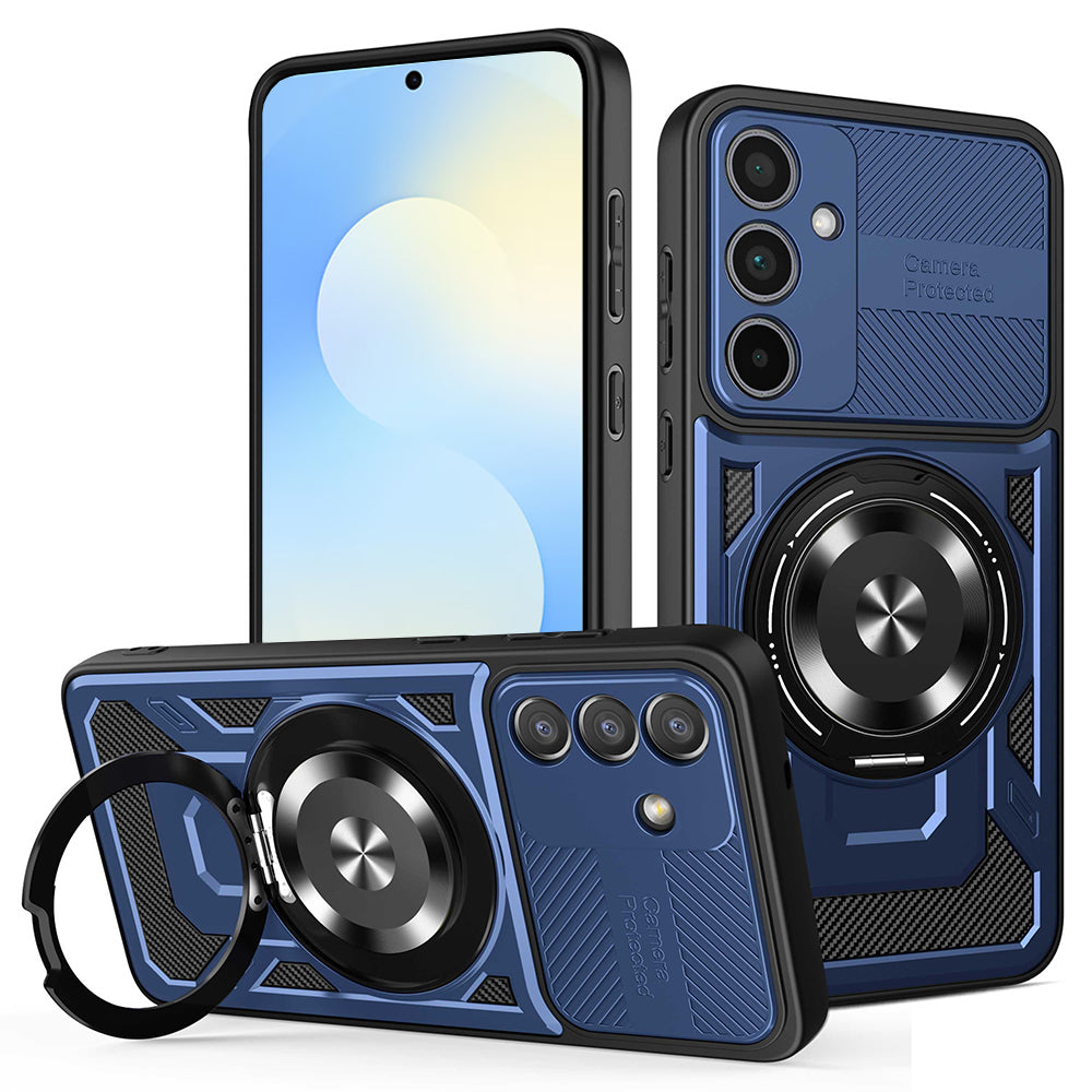 Coque pour Samsung Galaxy S25 FE, Techsuit, RuggedCam, Bleue