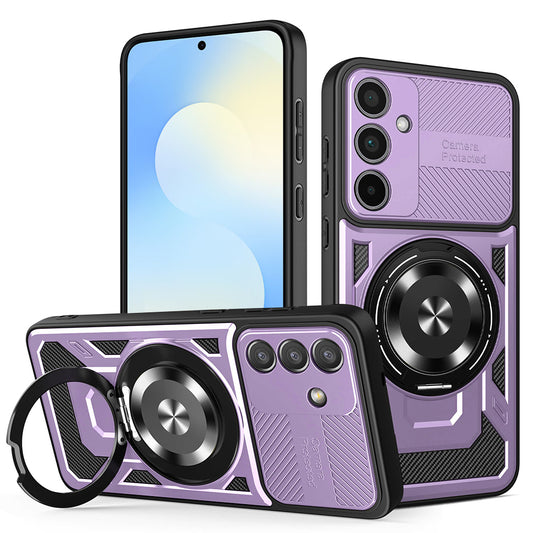 Coque pour Samsung Galaxy S25 FE, Techsuit, RuggedCam, Violet