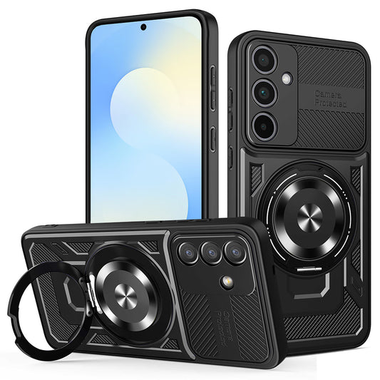 Coque pour Samsung Galaxy S25 FE, Techsuit, RuggedCam, Noire