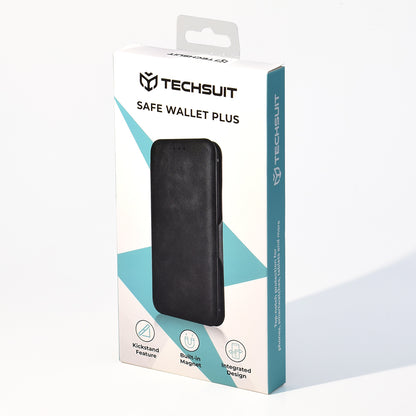 Coque pour Samsung Galaxy S25 FE, Techsuit, Safe Wallet Plus, Vert