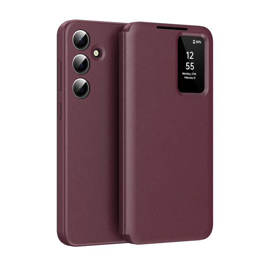 Coque pour Samsung Galaxy S25 FE, Techsuit, SmartView, Rouge