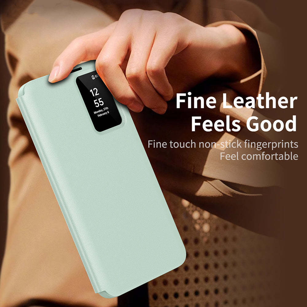 Coque pour Samsung Galaxy S25 FE, Techsuit, SmartView, Vert
