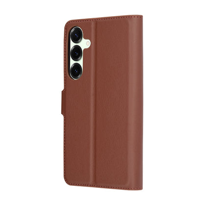 Coque pour Samsung Galaxy S25+ S936, Techsuit, Leather Folio, Marron