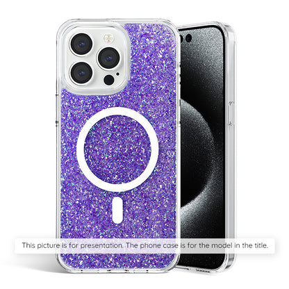 Coque pour Samsung Galaxy S25+ S936, Techsuit, Paillettes Scintillantes, Violet