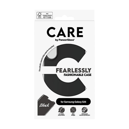 Housse pour Samsung Galaxy S25 S931, PanzerGlass, Care Fashionable, Noire