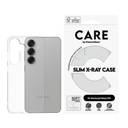 Étui pour Samsung Galaxy S25 S931, PanzerGlass, Care Fashionable, Transparent