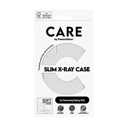 Étui pour Samsung Galaxy S25 S931, PanzerGlass, Care Fashionable, Transparent