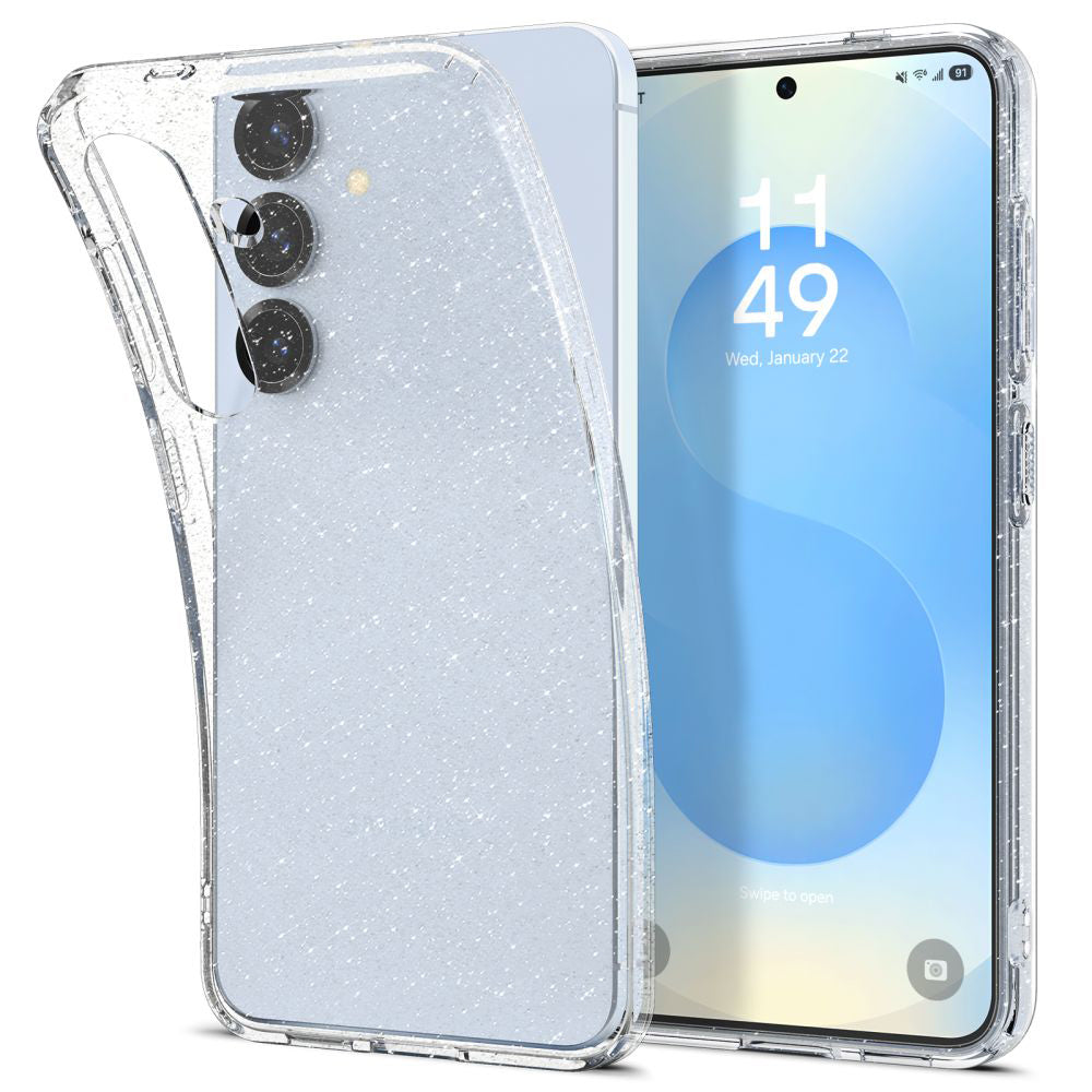 Housse pour Samsung Galaxy S25 S931, Spigen, Liquid Crystal Glitter, Transparente ACS08997