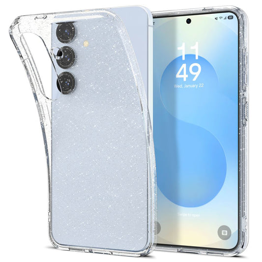 Housse pour Samsung Galaxy S25 S931, Spigen, Liquid Crystal Glitter, Transparente ACS08997