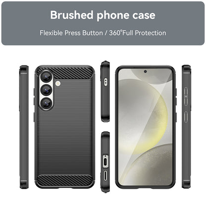 Case for Samsung Galaxy S25 S931, Techsuit, Carbon, Black