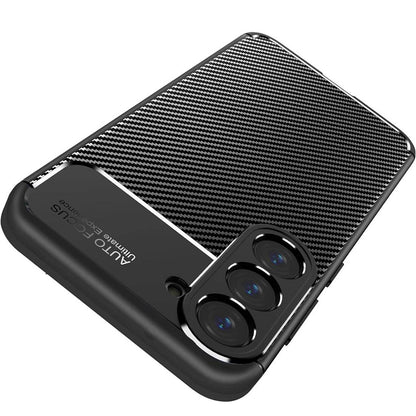 Coque pour Samsung Galaxy S25 S931, Techsuit, Fibre de carbone, Noire