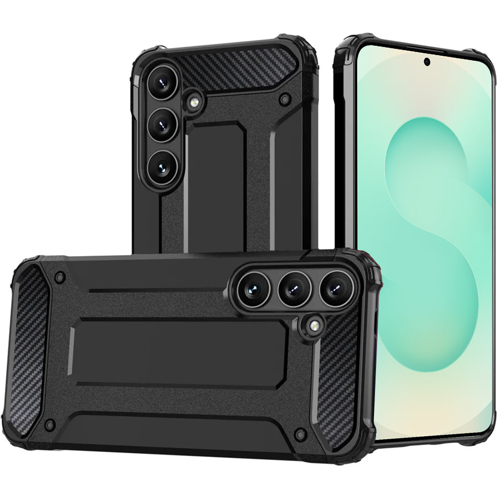 Case for Samsung Galaxy S25 S931, Techsuit, Hybrid Armor, Black