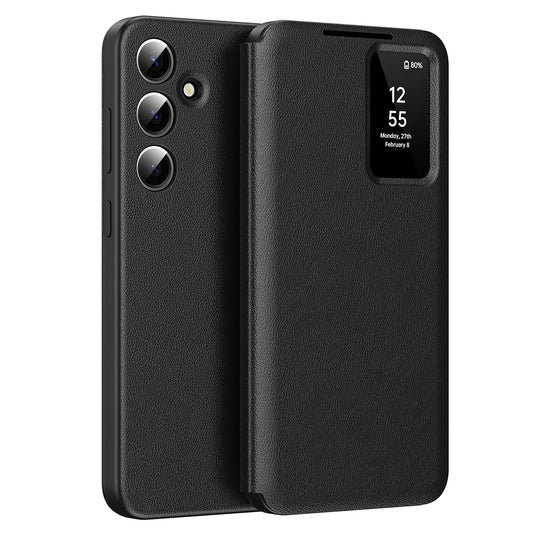 Coque pour Samsung Galaxy S25 S931, Techsuit, SmartView, Noire