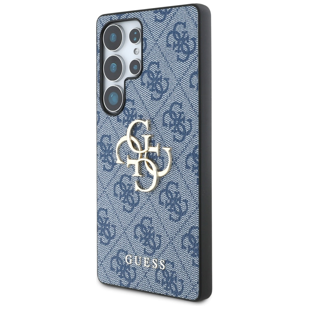 Étui pour Samsung Galaxy S25 Ultra S938, Guess, 4G Big Logo, Bleu