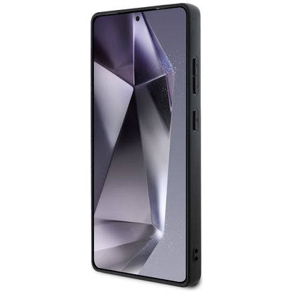 Étui pour Samsung Galaxy S25 Ultra S938, Guess, Grained Hot Stamp 4G Triangle, Rose