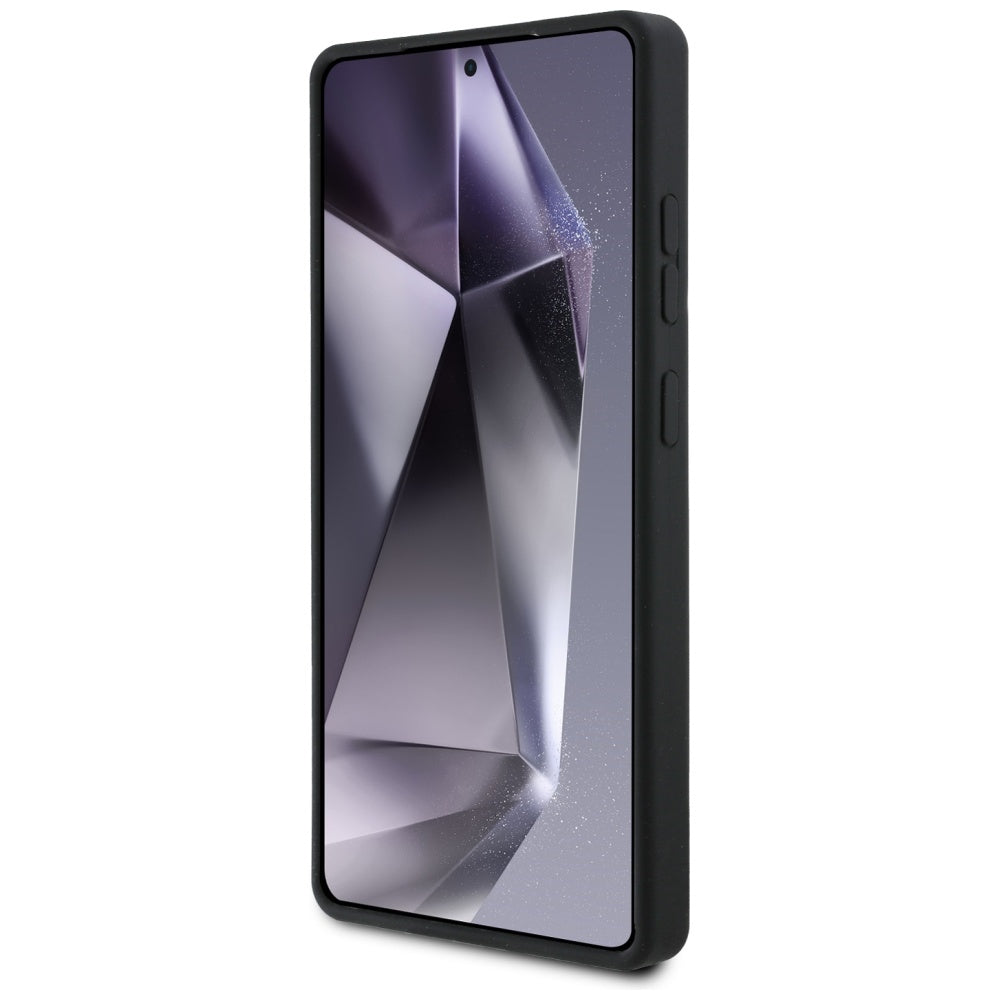 Étui pour Samsung Galaxy S25 Ultra S938, Karl Lagerfeld, Logo Métallique en Silicone, Noir