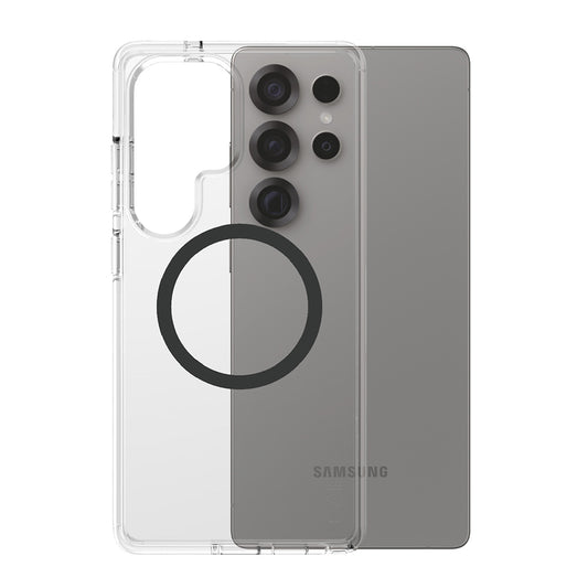 Case for Samsung Galaxy S25 Ultra S938, PanzerGlass, Urban Combat Care, Black Transparent