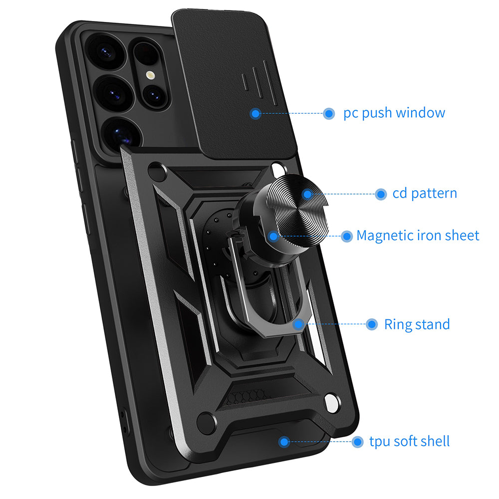 Coque pour Samsung Galaxy S25 Ultra S938, Techsuit, CamShield, Vert