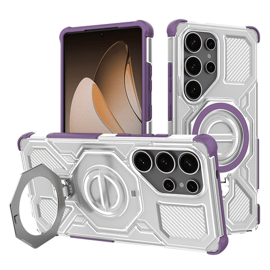 Coque pour Samsung Galaxy S25 Ultra S938, Techsuit, Carbon Shield Pro, Violet