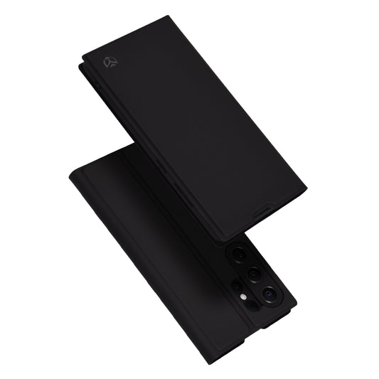 Coque pour Samsung Galaxy S25 Ultra S938, Techsuit, Magskin Book, Noire