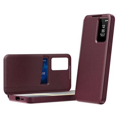 Coque pour Samsung Galaxy S25 Ultra S938, Techsuit, SmartView, Rouge