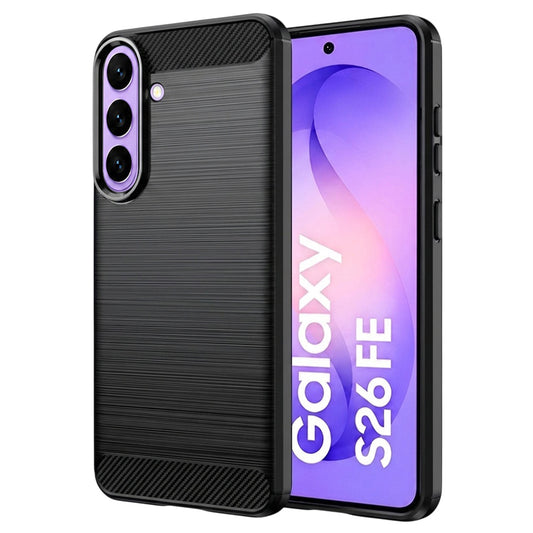Coque pour Samsung Galaxy S26 FE / S25 FE, Techsuit, Carbone, Noire