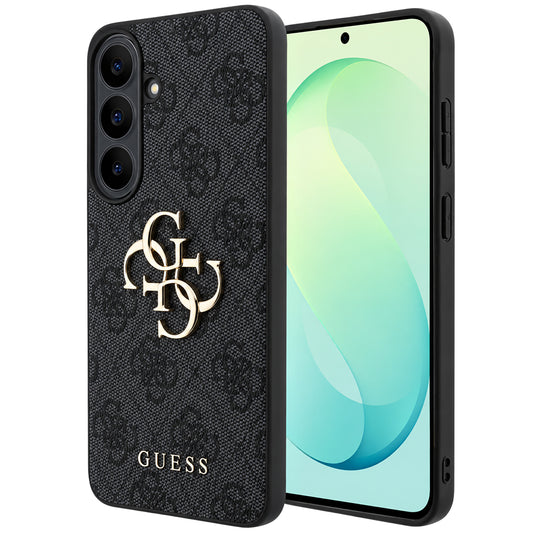 Coque pour Samsung Galaxy S26 FE S741, Guess, Logo Métal 4G, Noire