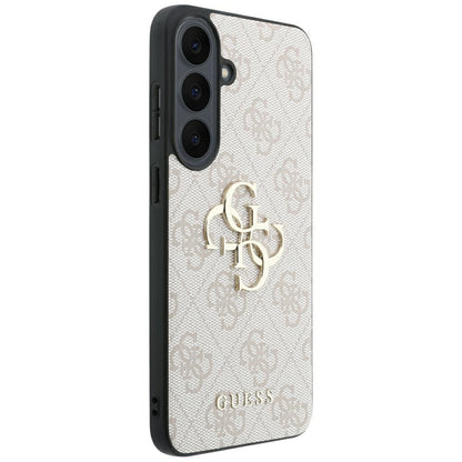 Coque pour Samsung Galaxy S26 FE S741, Guess, Logo Métal 4G, Rose
