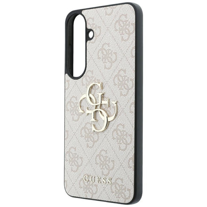 Coque pour Samsung Galaxy S26 FE S741, Guess, Logo Métal 4G, Rose