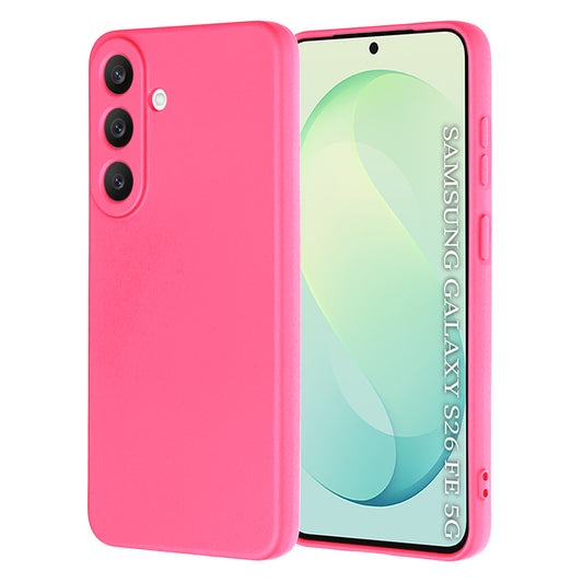 Coque pour Samsung Galaxy S26 FE S741 / S25 FE, Techsuit, SoftFlex, rose foncé