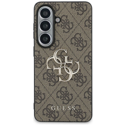 Étui pour Samsung Galaxy S26 S942, Guess, 4G Big Logo, Marron