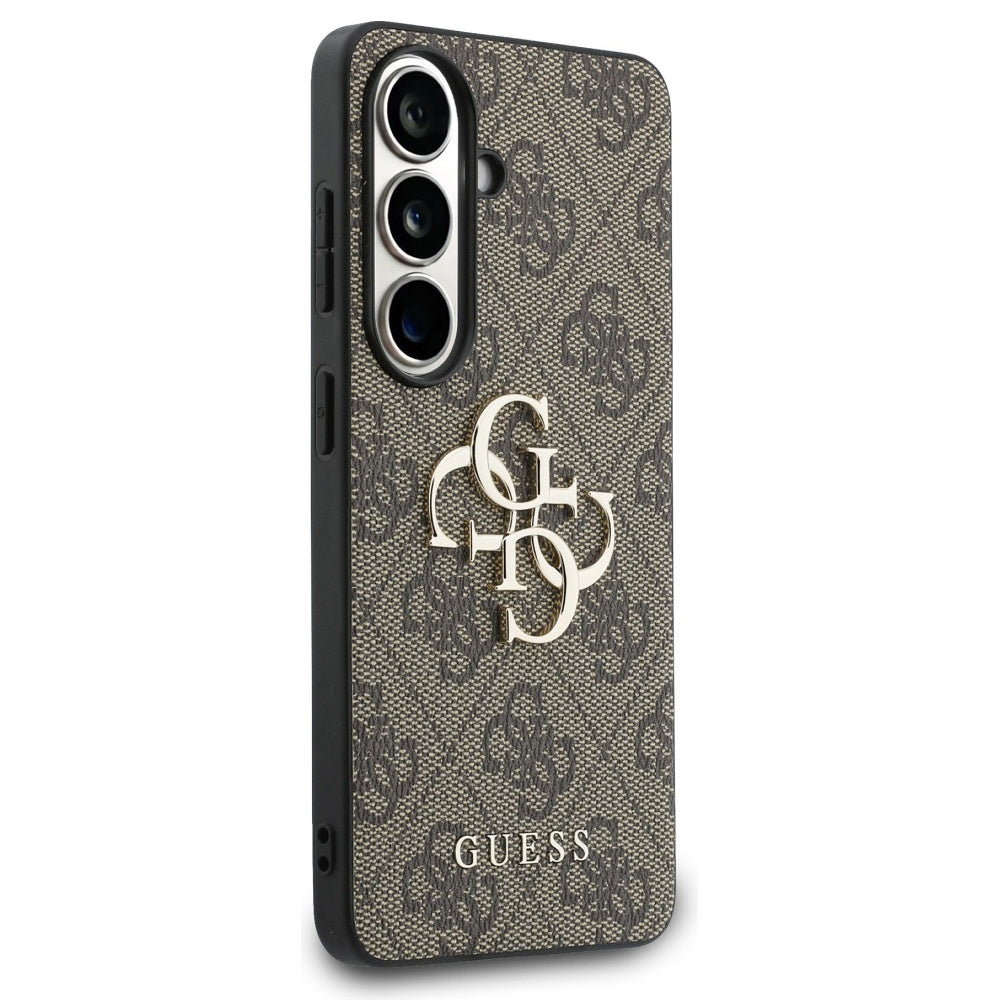 Étui pour Samsung Galaxy S26 S942, Guess, 4G Big Logo, Marron